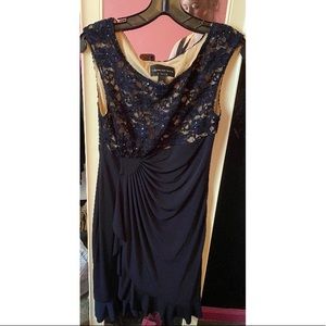 Navy blue formal dress